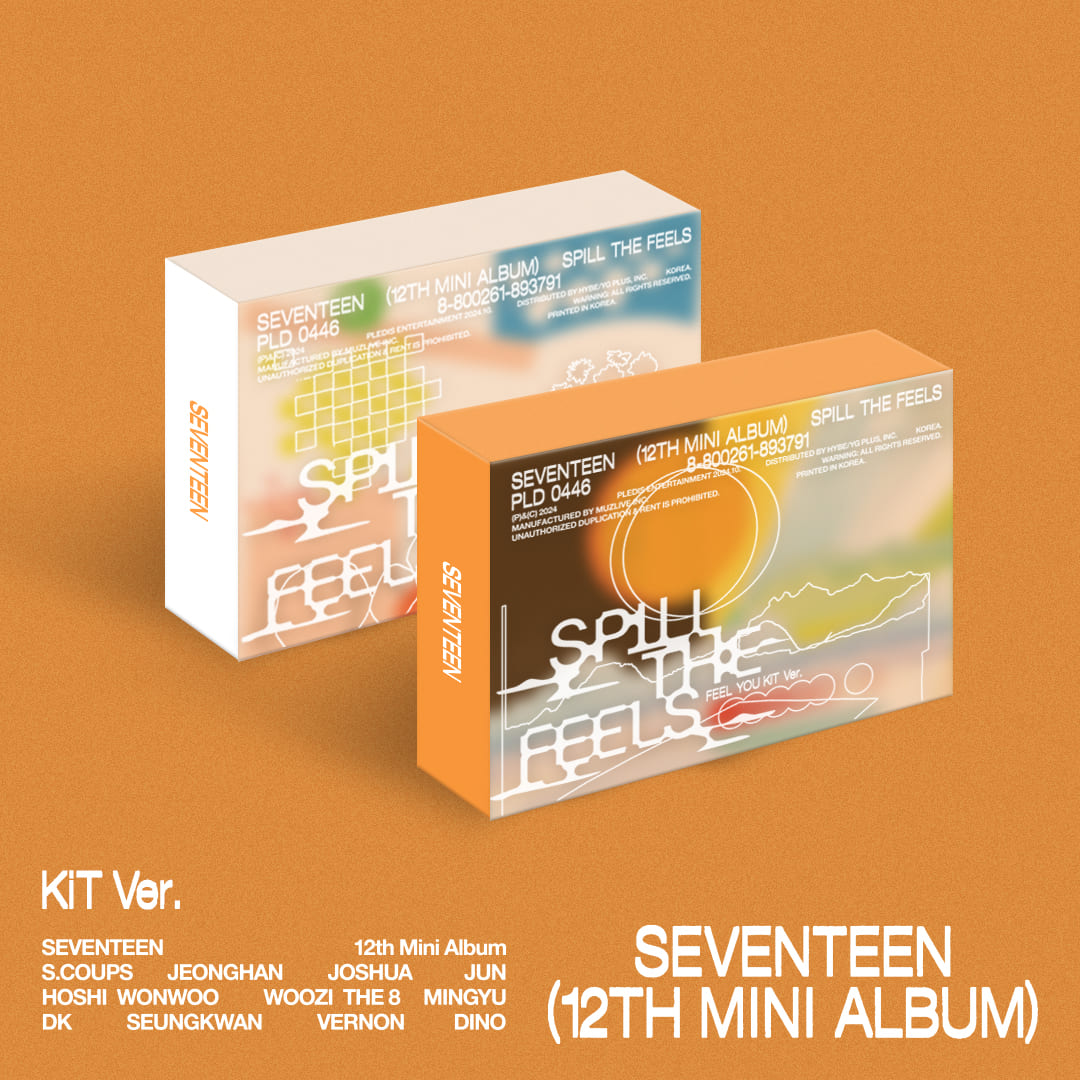 [SEVENTEEN] 12th Mini Album [SPILL THE FEELS] (KiT Ver.) (Ver.1 / Ver.2)