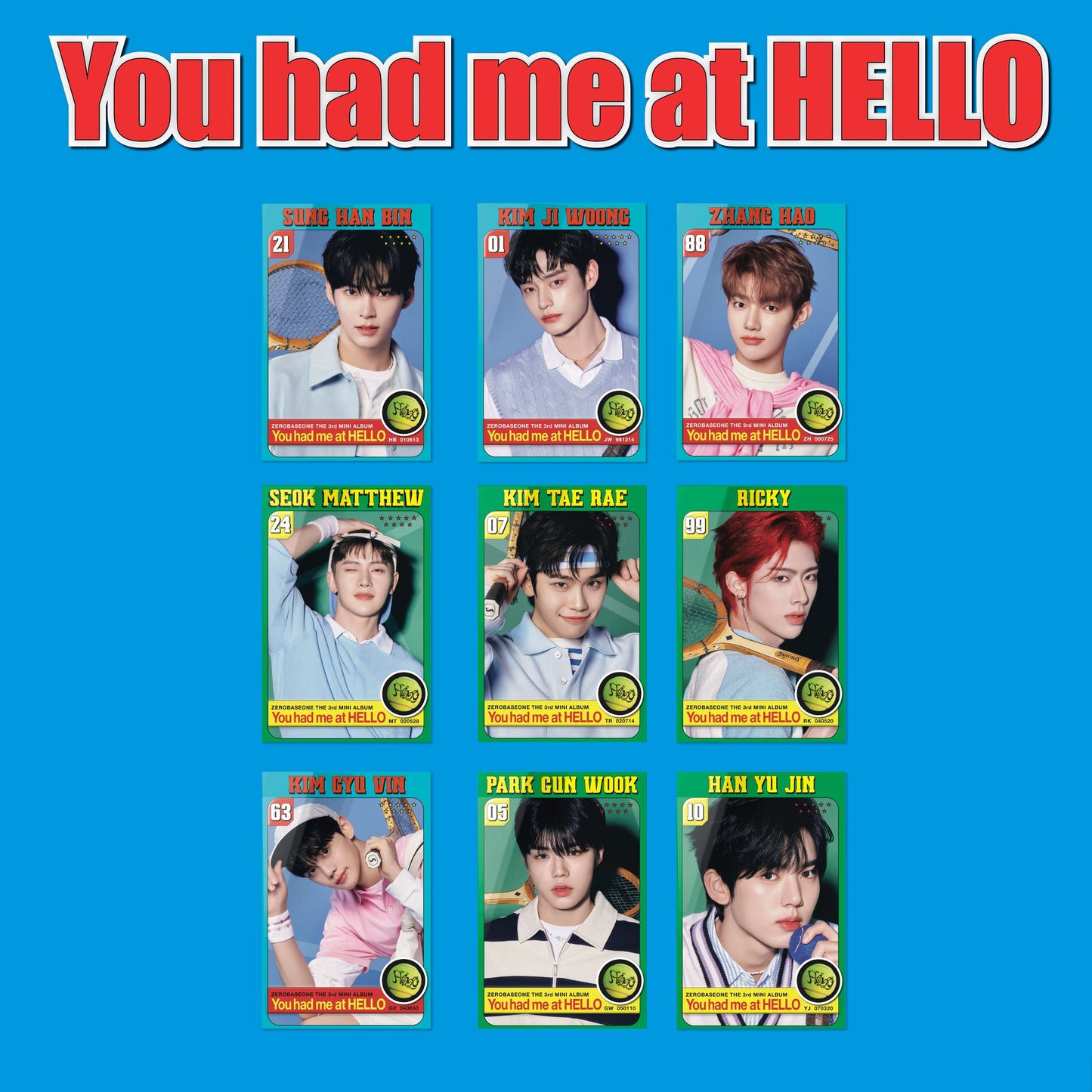 [ZEROBASEONE] 3rd Mini Album [You had me at HELLO] (POCAALBUM) (Random Ver.)