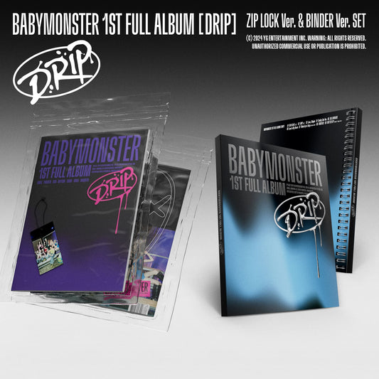 [BABYMONSTER] 1er álbum completo [DRIP] (Versión ZIP LOCK / Versión BINDER)