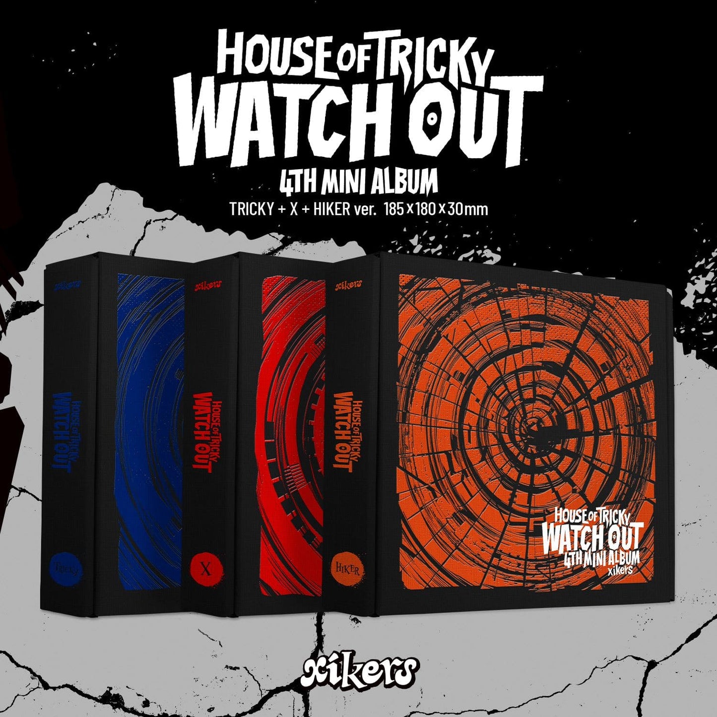 [XIKERS] 4th Mini Album [HOUSE OF TRICKY : WATCH OUT] (TRICKY Ver. / X Ver. / HIKER Ver.)