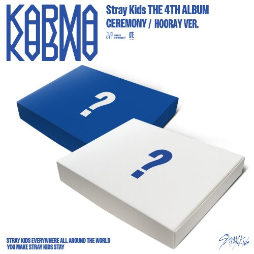 [PRE-ORDER] [STRAY KIDS] 4th Full Album [KARMA] (CEREMONY Ver. / HOORAY Ver.)