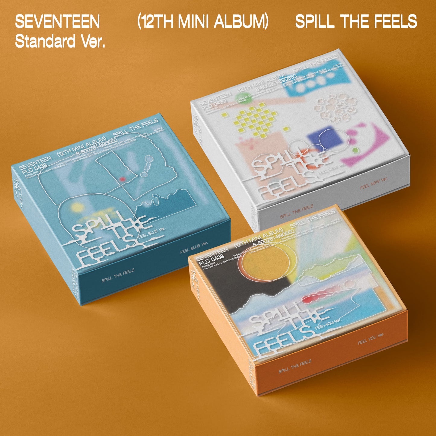 [SEVENTEEN] 12th Mini Album [SPILL THE FEELS] (Ver.0 / Ver.1 / Ver.2)