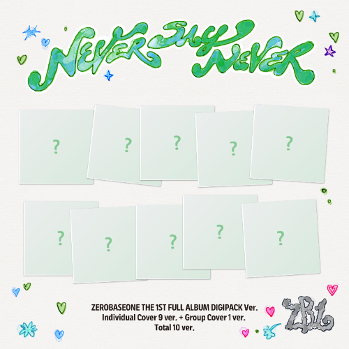 [PRE-ORDER] [ZEROBASEONE] 1st Full Album [NEVER SAY NEVER] (DIGIPACK Ver.) (RANDOM VERSION)