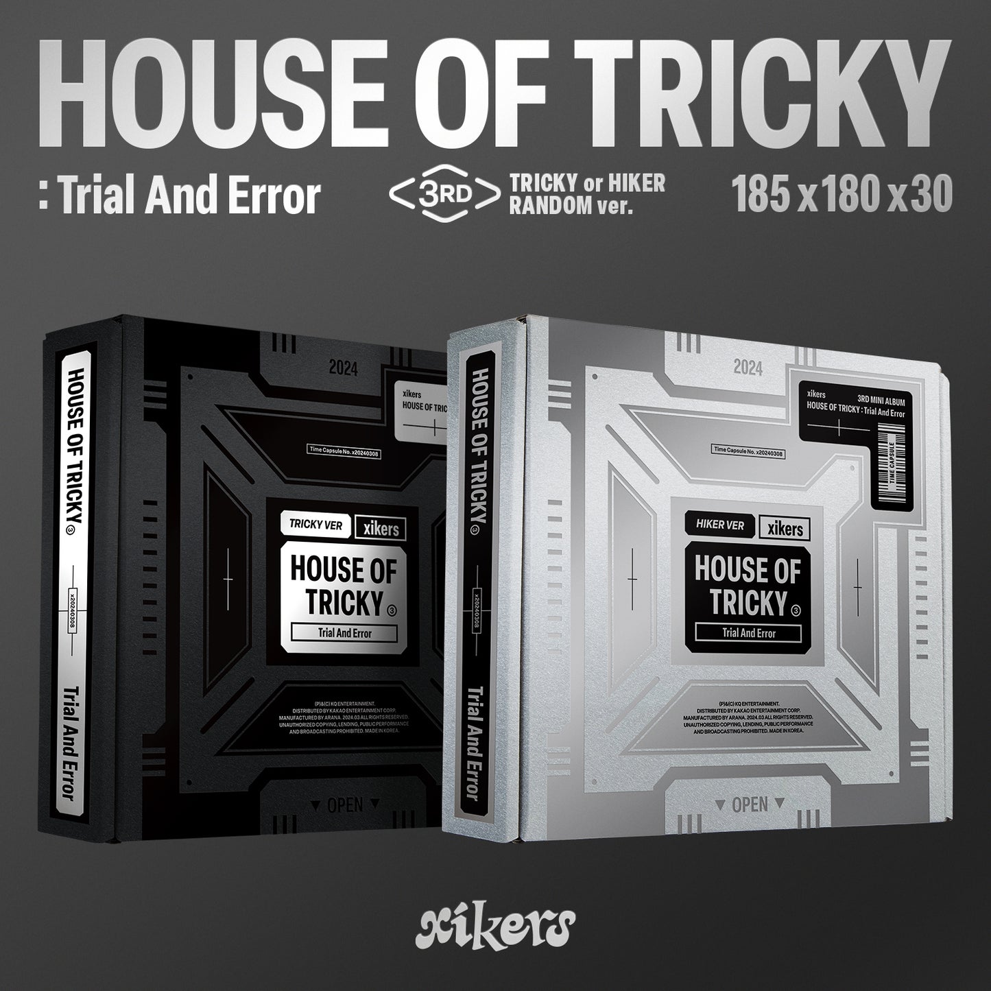 [XIKERS] 3rd Mini Album [HOUSE OF TRICKY : Trial And Error] (HIKER Ver. / TRICKY Ver.)