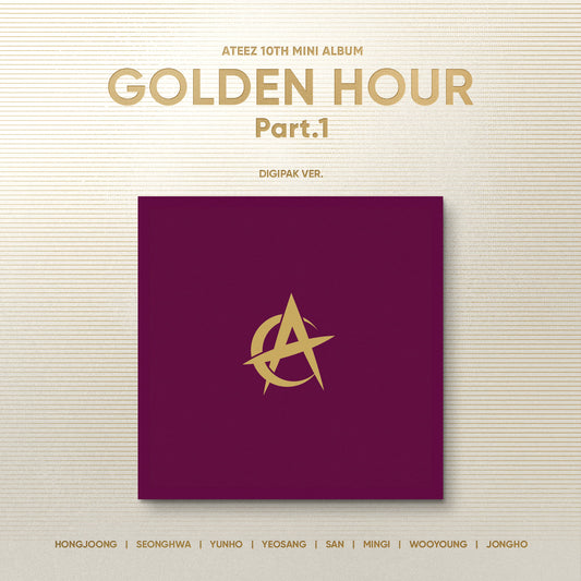 [ATEEZ] 10th Mini Album [GOLDEN HOUR : Part.1] (Digipack Ver.)