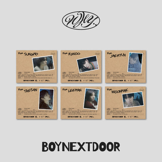 [BOYNEXTDOOR] 1st EP [WHY..] (LETTER ver.) (Random Ver.)