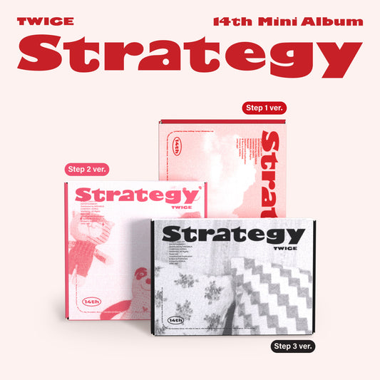 [TWICE] 14th Mini Album [STRATEGY] (Step 1 Ver. / Step 2 Ver. / Step 3 Ver.)