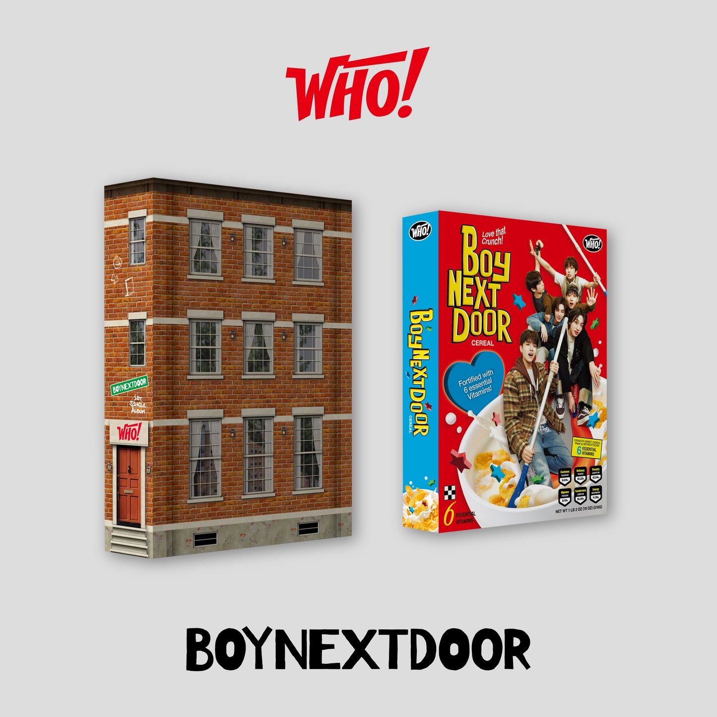 [BOYNEXTDOOR] 1st Single [WHO!] (Who Ver. / Crunch Ver.) (Random Ver.)